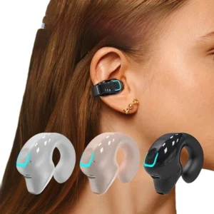 fone de ouvido condução óssea com clip
