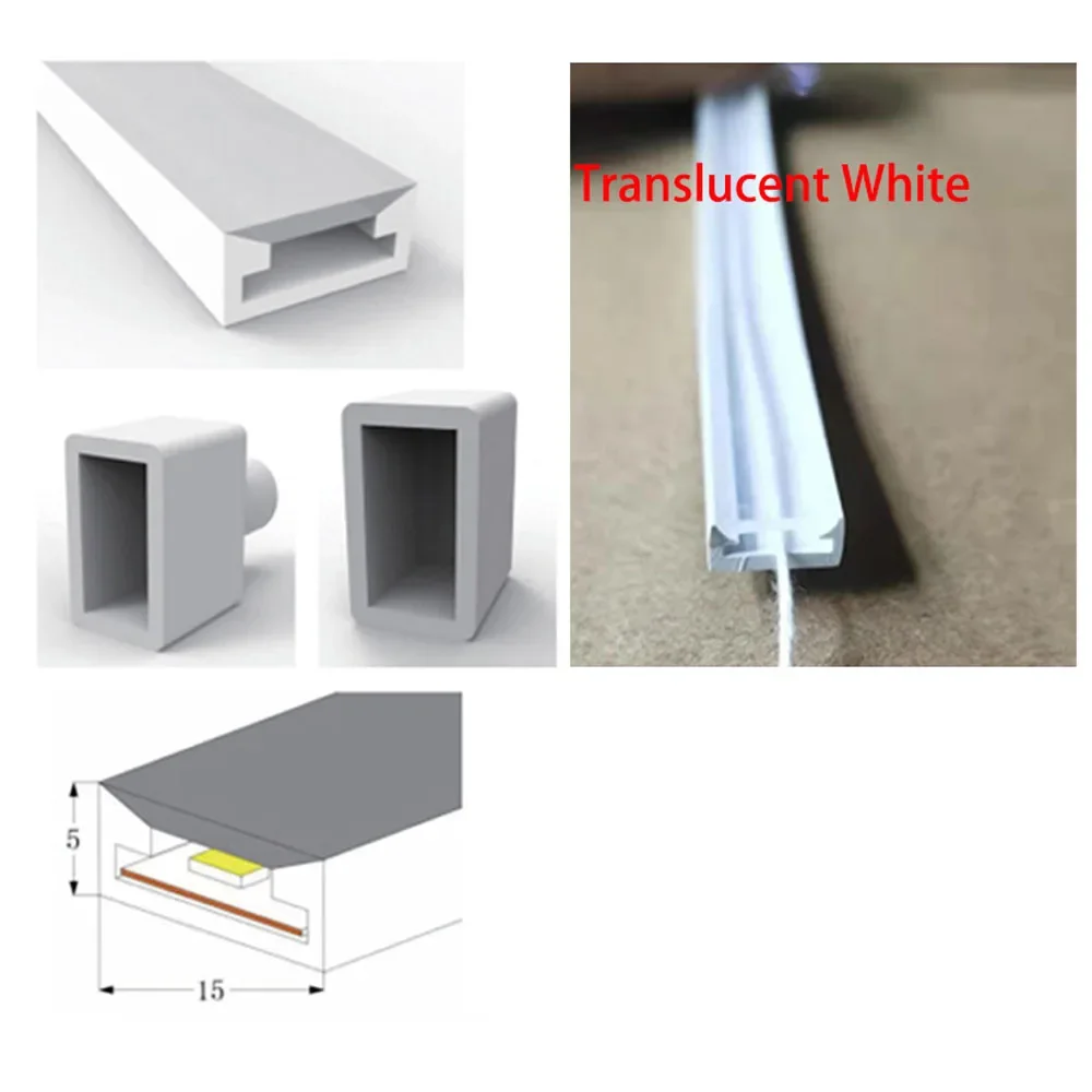 Tubo de Silicone Neon LED T0511 T0513 T0515 - Imagem 4