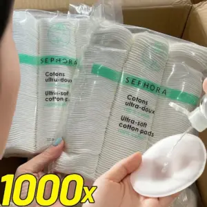almofadas removedoras de maquiagem descartáveis