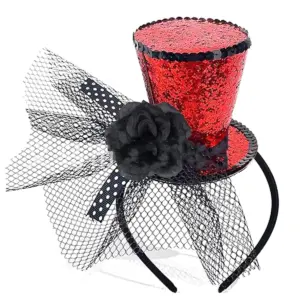 tiara fascinator mini chapéu lantejoulas