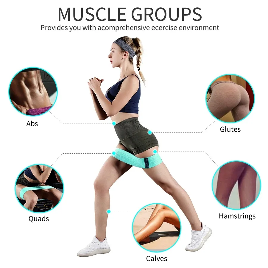 Faixa de Resistência Círculo Poliéster/Látex para Fitness - Imagem 5
