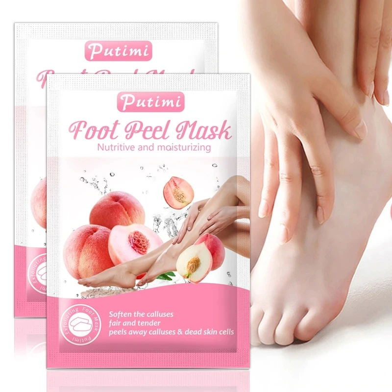 Máscara Esfoliante para Pés Peeling Suave Kit com 6 Pares - Imagem 3