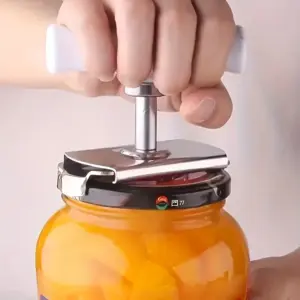 abridor de latas e garrafas manual ajustável
