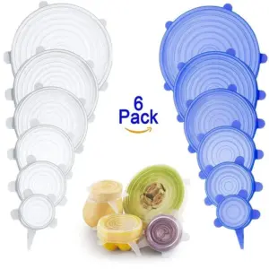 tampa elástica de silicone para alimentos