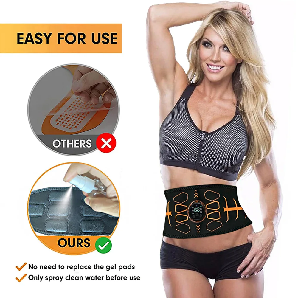 Cinto de Tonificação Muscular Abdominal EMS USB - Imagem 4