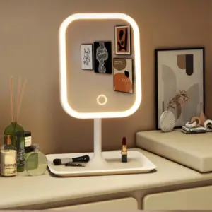 espelho de maquiagem led de mesa
