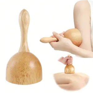 copo de massagem manual de madeira