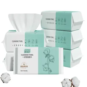 toalha facial descartável algodão