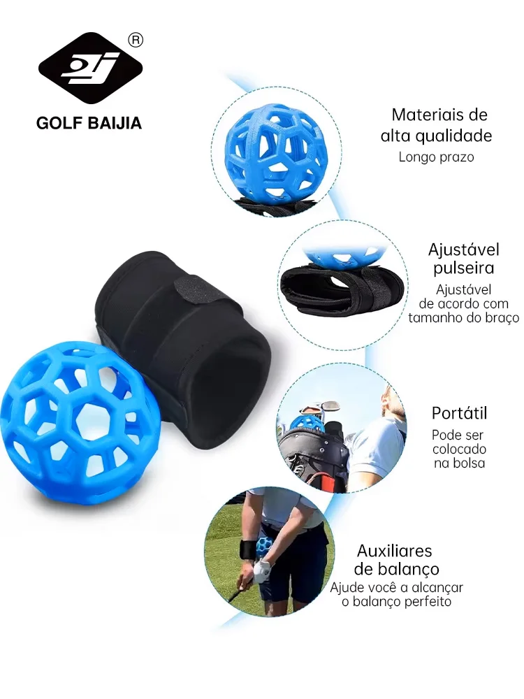 Treinador de Balanço de Golfe Portátil Laranja - Imagem 4