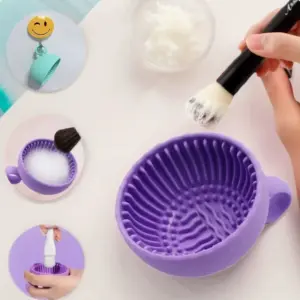 limpador de pincéis de maquiagem de silicone