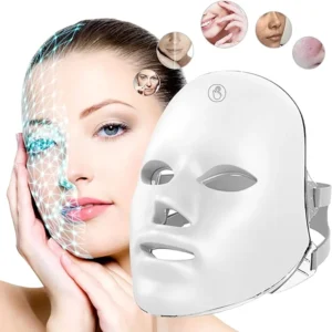 máscara facial led recarregável
