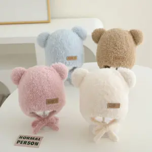 chapéu de inverno bebê proteção orelha