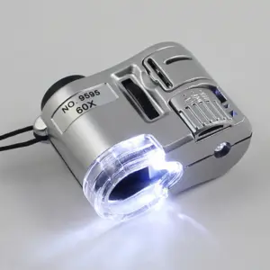 lupa microscópio portátil 60x