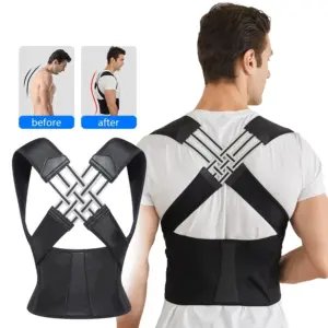 suporte postural com cinta lombar ajustável