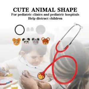 estetoscópio pediátrico 5 cabeças animais