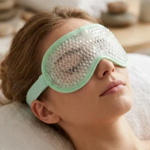 máscara de olhos em gel