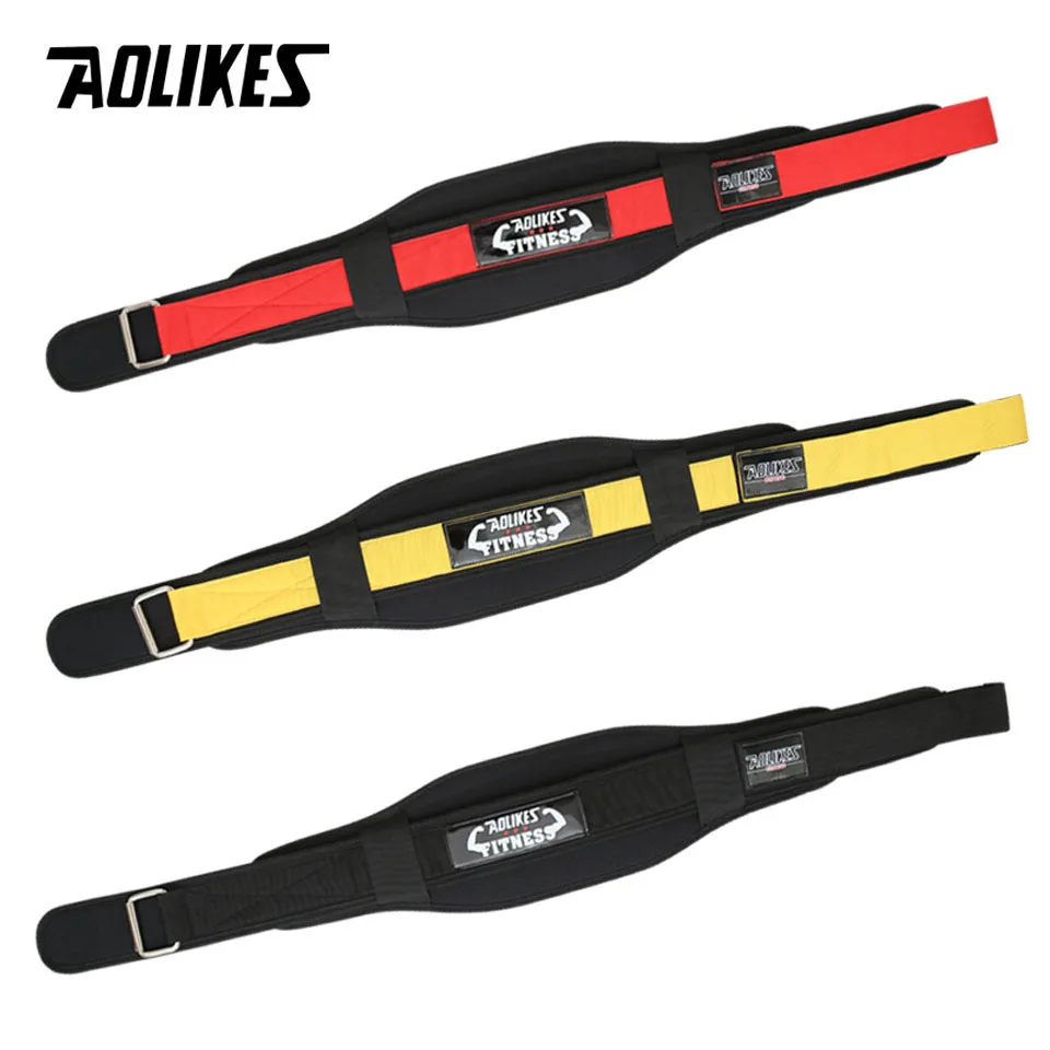 AOLIKES Cinto Levantamento Peso Fitness Nylon Preto M - Imagem 4