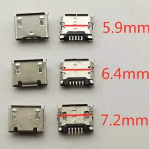 conector micro usb 5 pinos dip2