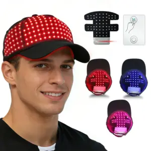 boné de terapia de luz led vermelha