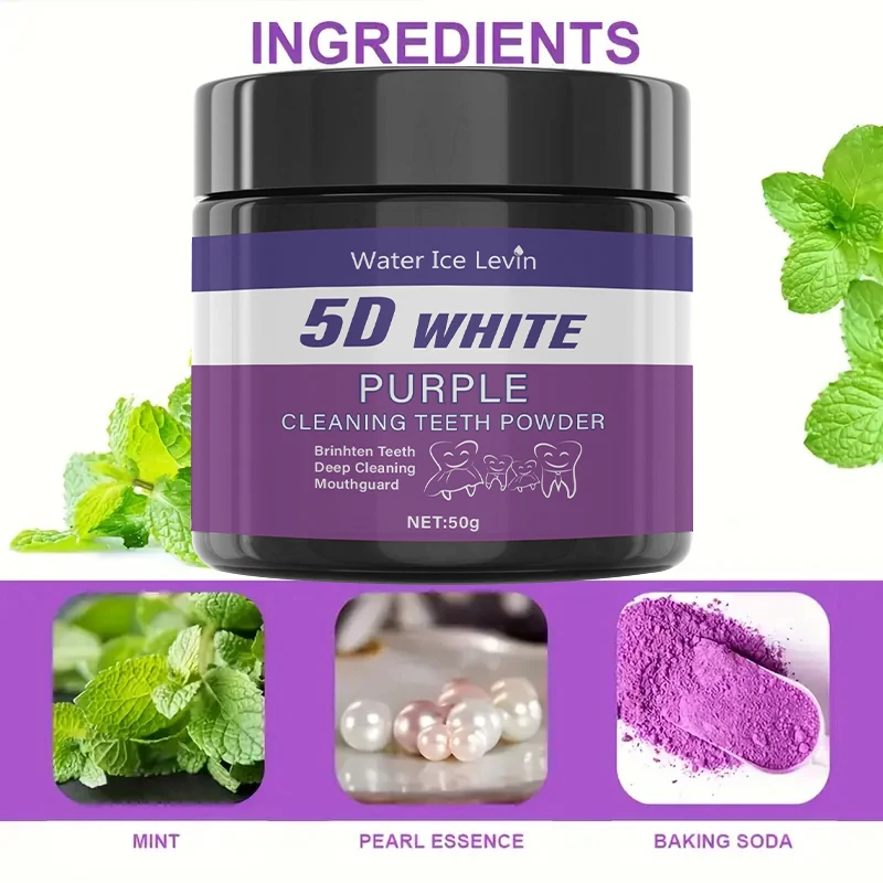 Pó de Limpeza Dental Roxo Sem Sulfato - Imagem 2