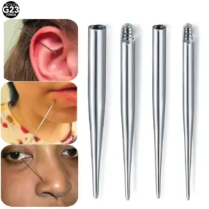 pino de inserção cônico para piercing