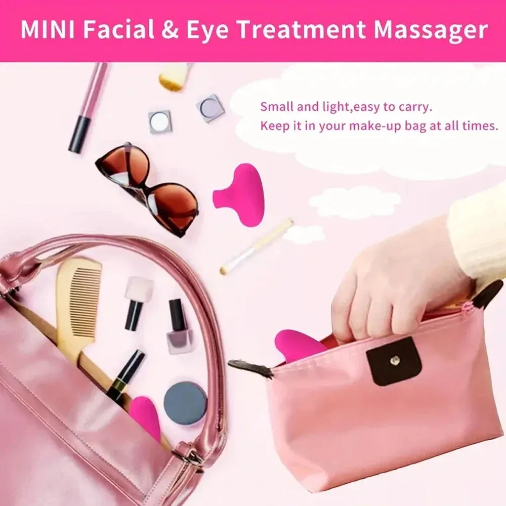Mini massageador facial e ocular portátil USB IPX7 - Imagem 3