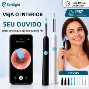 removedor visual de cera de ouvido com câmera