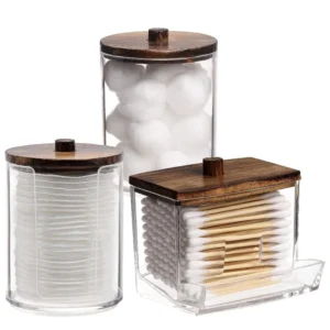 conjunto organizador banheiro transparente