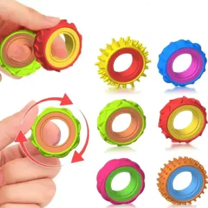 anel giratório sensorial fidget spinner antiestresse