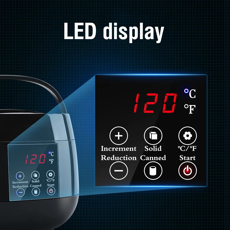 Aquecedor de Cera 500ml Smart Display LCD Cores - Imagem 2
