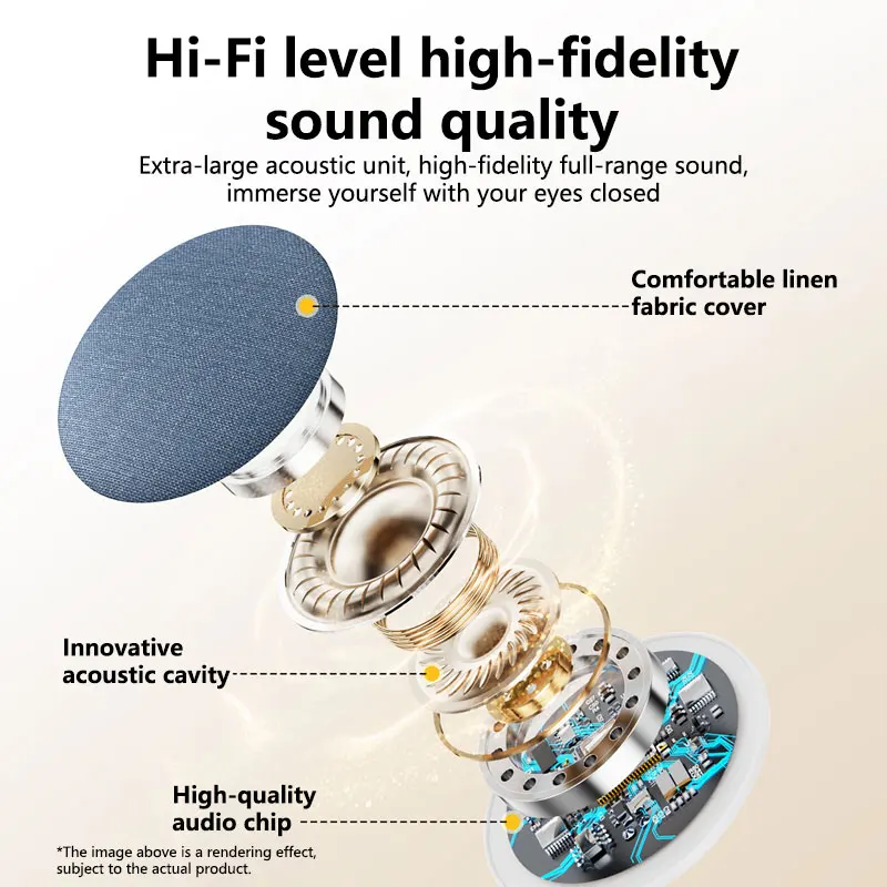 Almofada Alto-falante Bluetooth 5.4 Som Hi-Fi para Sono - Imagem 4