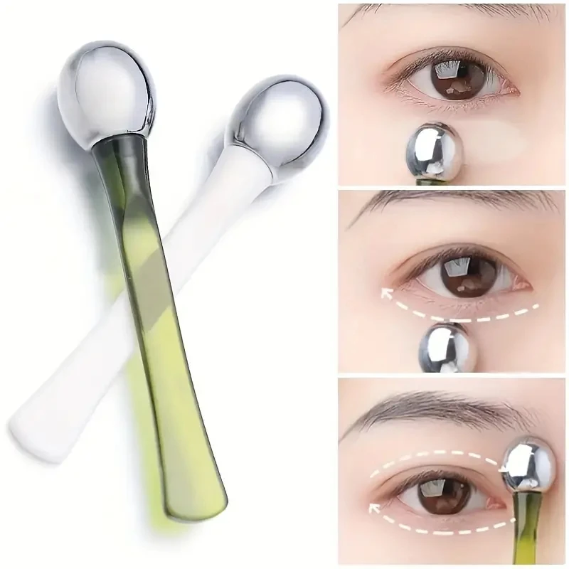 rolo de massagem aplicador de creme para os olhos
