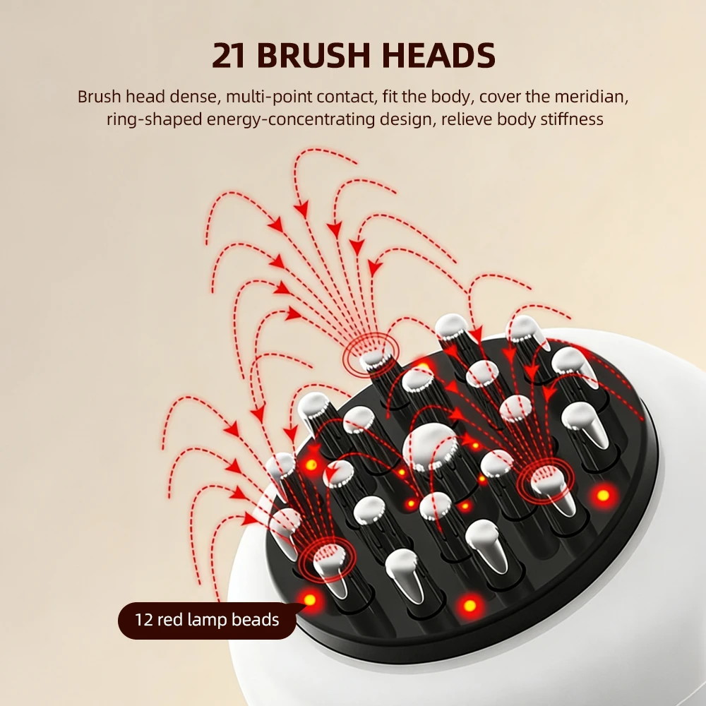 Escova Elétrica Vibratória para Meridianos Corporal Gua Sha - Imagem 2