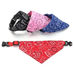 bandana triangular ajustável cães gatos