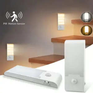 luz noturna led sensor de movimento azul