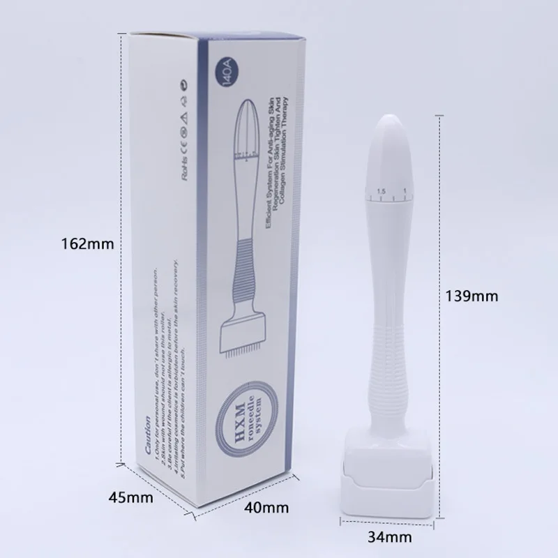 Derma Roller Ajustável 140 Agulhas Ouro - Imagem 6
