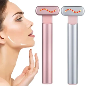 massageador facial microcorrente luz vermelha