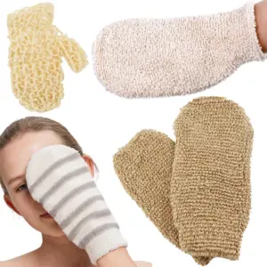 luva esfoliante facial dupla face