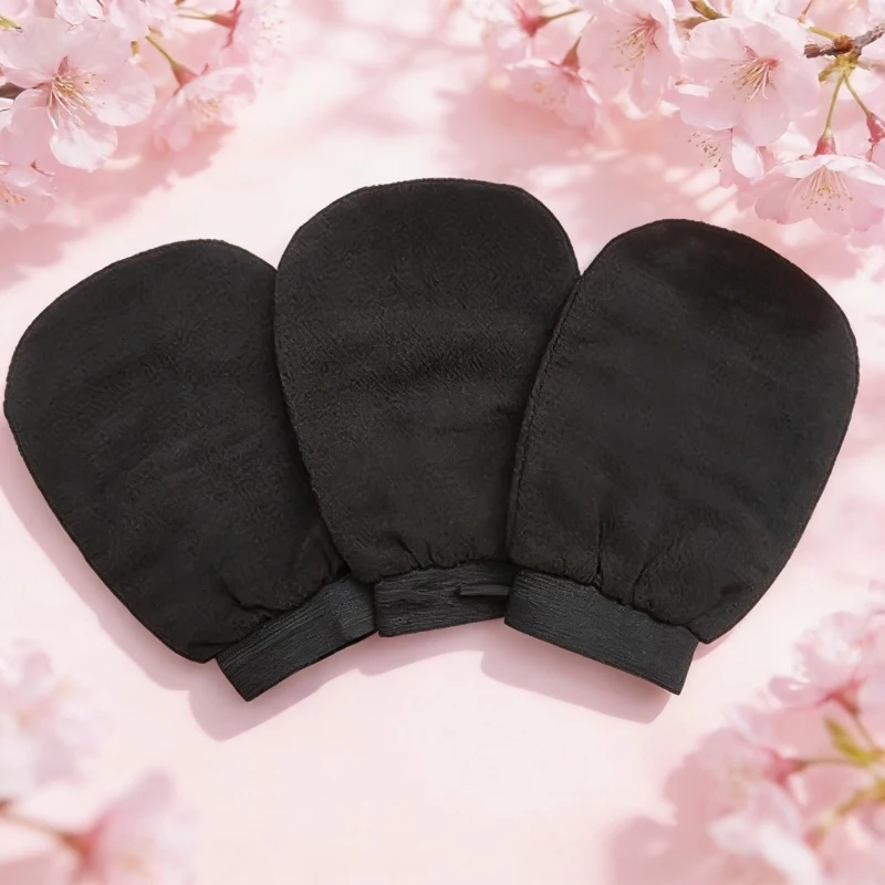 Luva Esfoliante Corporal Dupla Face Cinza - Imagem 4