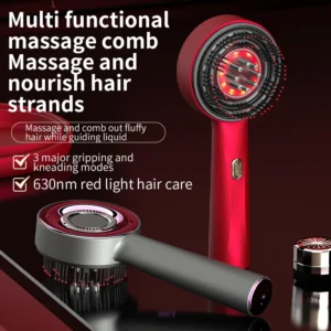pente massageador capilar luz vermelha