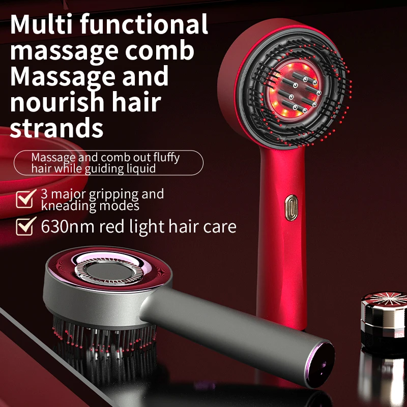 pente massageador capilar luz vermelha