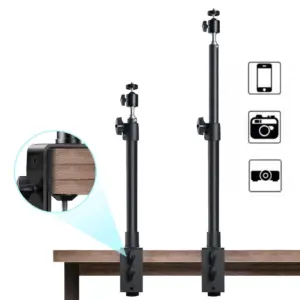 suporte de mesa com braçadeira para câmera