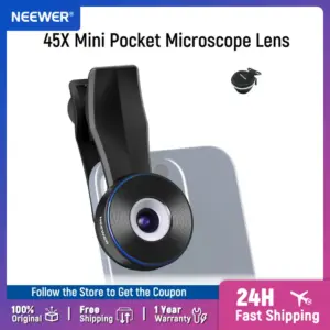 lente de microscópio de bolso para celular
