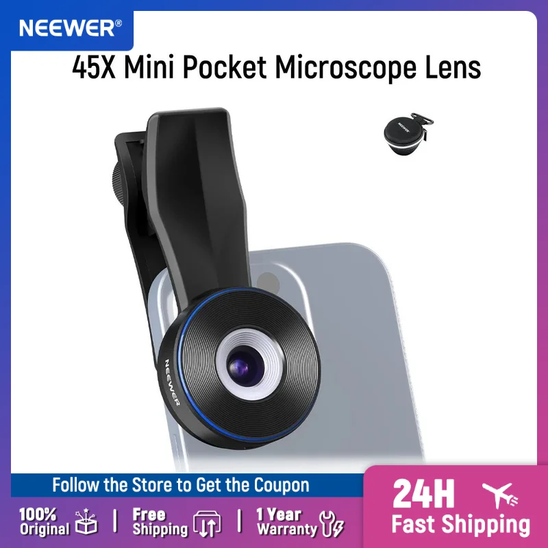 lente de microscópio de bolso para celular