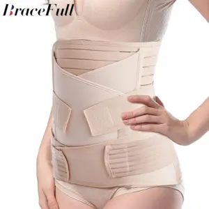 faixa abdominal pós-parto 3 em 1