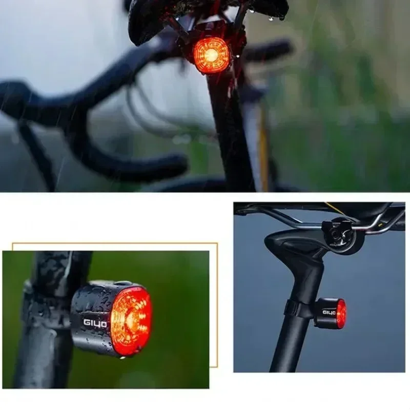 Luz Traseira Bicicleta Sensor Freio Automático EN-09S Cinza - Imagem 2