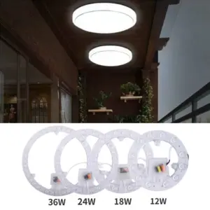 painel de luz led redondo