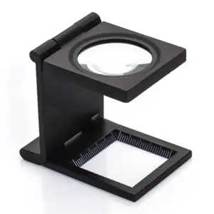 lupa de mesa dobrável de metal