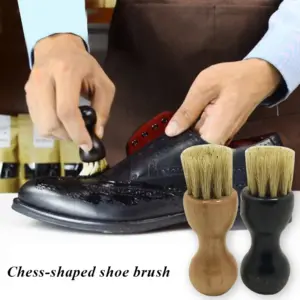 escova para sapatos de couro