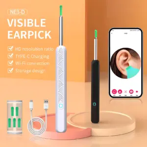 limpador de ouvido visual com câmera